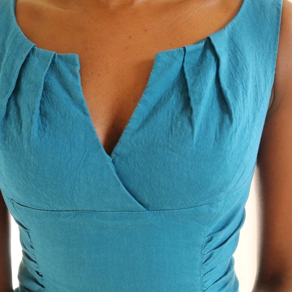 Adrianna Papell Turquoise Dress - Picture 4 of 5